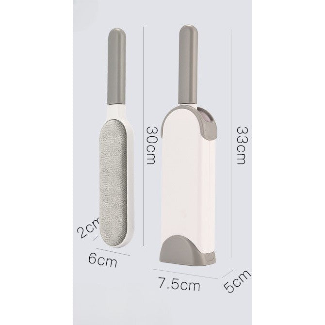 Perie Electrostatica, Flippy, Pentru Curatarea Parului de pe Haine si Tapiterii, 2 Fete, Autocuratare, 33 x 7.5 cm, Gri