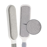 Perie Electrostatica, Flippy, Pentru Curatarea Parului de pe Haine si Tapiterii, 2 Fete, Autocuratare, 33 x 7.5 cm, Gri
