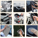 Set 9 piese spălat auto, perii și lavete microfibră | AutoCare - vivimall.ro