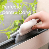 Perii De Curatat 2 In 1, Perii Pentru Canalele Din Ferestre Si Usi, Perii Pentru Colturi Moarte, Pentru Geamuri, Locuri Greu De Accesat, Alb - vivimall.ro