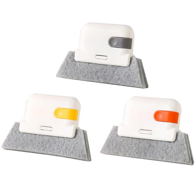 Perii de Curatat 2 in 1, Vivimall, Perii pentru Canalele din Ferestre si Usi, Perii pentru Colturi Moarte, pentru Geamuri, locuri greu de accesat, Alb - vivimall.ro