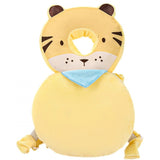 Perna tip Rucsac pentru Protectia Capului, Vivimall, Tetiera tip Tigru, pentru Bebelusi, 33x6x19 cm, 180 g, Crem - vivimall.ro