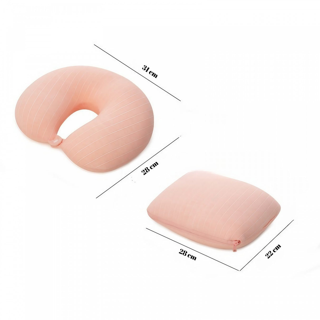 Perna De Calatorie, , 2 In 1, Cu Particule De Spuma Cu Memorie, Resigilat - vivimall.ro