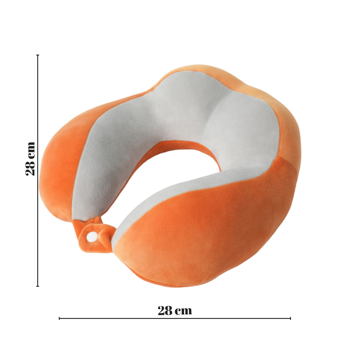 Perna De Voiaj Pentru Gat, Din Bumbac, 4 Cocoase Pentru Confort, Accesoriu De Voiaj, Birou, Masina, Sistem Prindere Capse