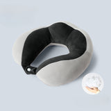 Perna De Voiaj Pentru Gat, Din Bumbac, 4 Cocoase Pentru Confort, Accesoriu De Voiaj, Birou, Masina, Sistem Prindere Capse
