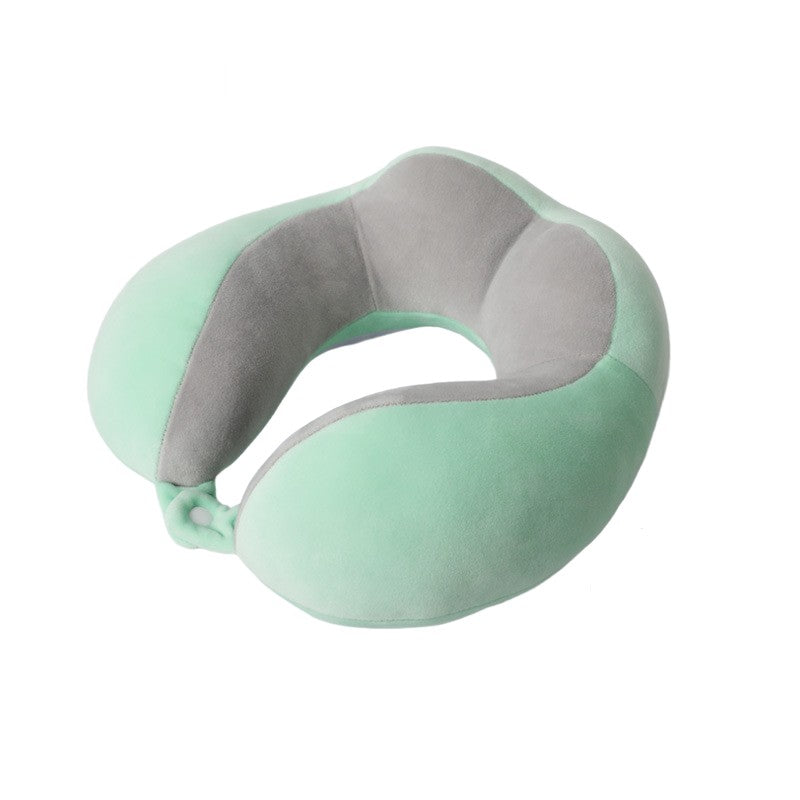 Perna De Voiaj Pentru Gat, Din Bumbac, 4 Cocoase Pentru Confort, Accesoriu De Voiaj, Birou, Masina, Sistem Prindere Capse