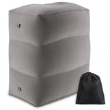 Perna Gonflabila Multifunctionala, Vivimall, pentru Picioare, Cap, 3 Straturi, Inaltime Reglabila, 17.8 x 25.4 x 42.9 cm, Gri Inchis - vivimall.ro