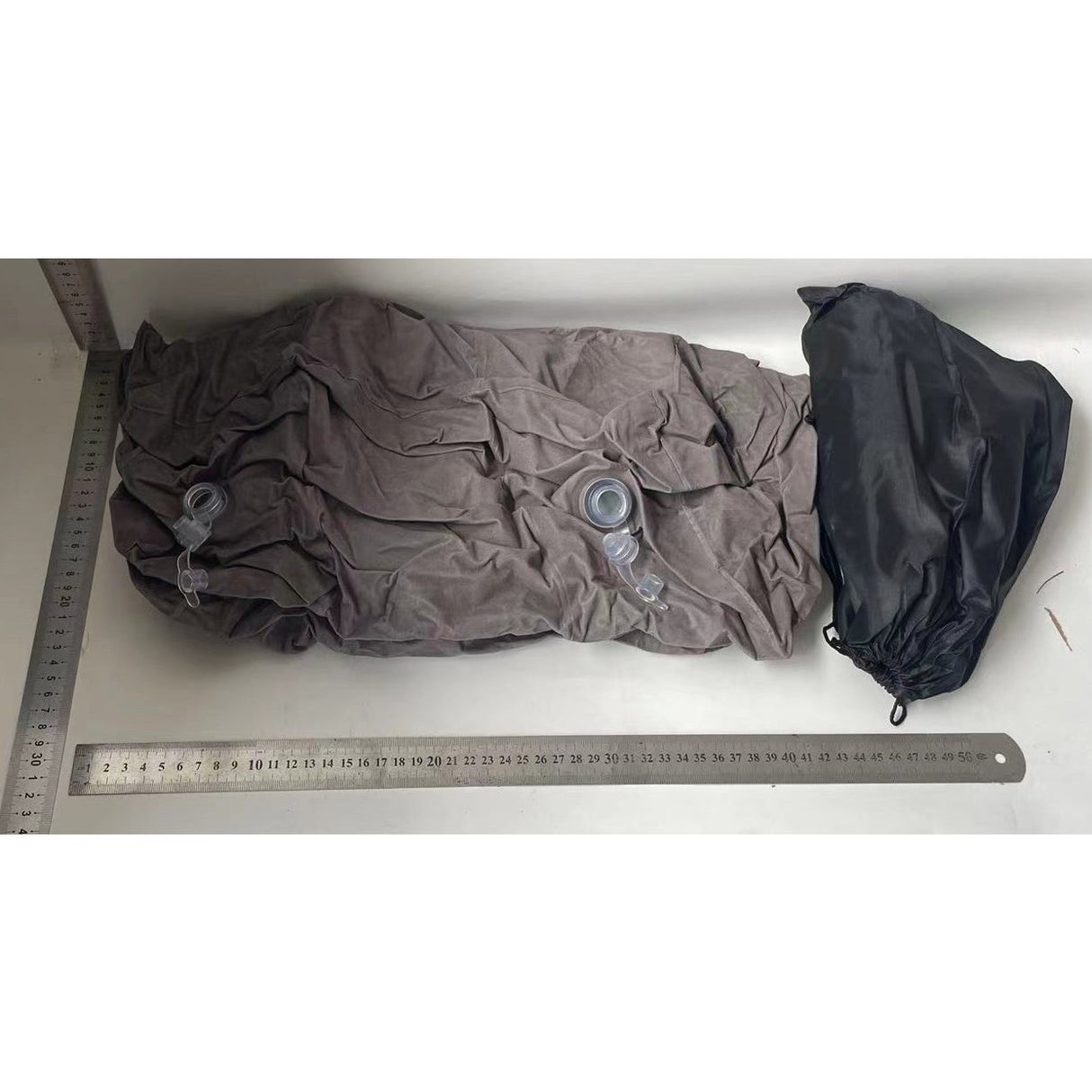 Perna Gonflabila Multifunctionala, Vivimall, pentru Picioare, Cap, 3 Straturi, Inaltime Reglabila, 17.8 x 25.4 x 42.9 cm, Gri Inchis - vivimall.ro