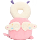 Perna tip Rucsac pentru Protectia Capului, Vivimall, Tetiera tip Insecta, pentru Bebelusi, 33x6x19 cm, 180 g, Roz - vivimall.ro