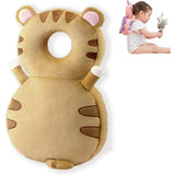 Perna tip Rucsac pentru Protectia Capului, Vivimall, Tetiera tip Tigru, pentru Bebelusi, 33x6x19 cm, 180 g, Maro - vivimall.ro