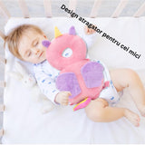 Perna Tip Rucsac Pentru Protectia Capului, Tetiera Tip Unicorn, Pentru Bebelusi, 180 G