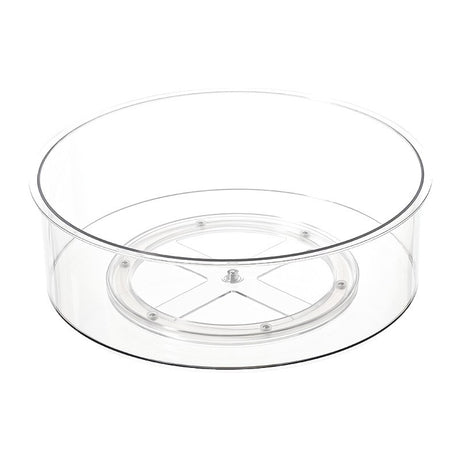 Suport Rotativ pentru Condimente, Vivimall, Multifunctional, Rotund, 360 de Grade, pentru Bucatarie, Plastic, 30.5x30.5x10 cm, Transparent - vivimall.ro