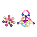 Piese Magnetice pentru Copii, Flippy, Set din 138 de Piese de diferite Culori, Constructor Magnetic cu Posibilitatea de a Construii forme Nelimitate, Multicolor - vivimall.ro