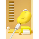 Pila Electrica, Vivimall, pentru Bebelusi si Adulti, din ABS, Incarcare USB, 6 Accesorii, cu Lumina Led, 8.8 x 4.9 cm, Galben - vivimall.ro