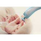 Pila Electrica Unghii pentru Bebelusi, Vivimall, 6 Piese, 15 x 4.5 x 3 cm, Silentios, 0-3 Ani, 4 Trepte de Viteza, Albastru - vivimall.ro