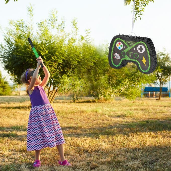 Pinata-Controler Gamepad pentru Petrecere, Flippy, din Hartie si Carton, Pinata pentru Petreceri, 42 x 28 x 8 cm, Negru - vivimall.ro