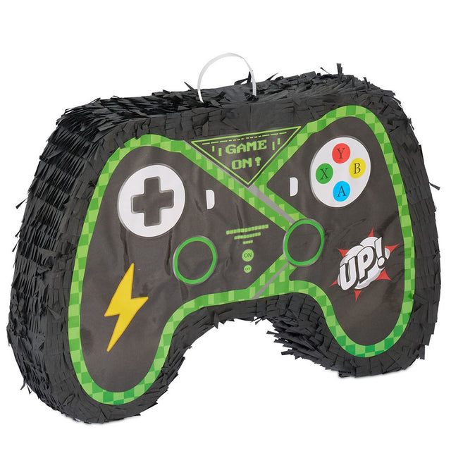 Pinata-Controler Gamepad pentru Petrecere, Flippy, din Hartie si Carton, Pinata pentru Petreceri, 42 x 28 x 8 cm, Negru - vivimall.ro