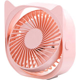 Mini Ventilator Pentru Birou Cu Usb, Rotire 360 Grade, 3 Viteze, 13.5 X 12,8 Cm - vivimall.ro