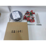 Set de Constructie Trandafiri, Vivimall, 20.5x19.5cm, Buchet de Trandafiri Rosii in Cutie Neagra - vivimall.ro