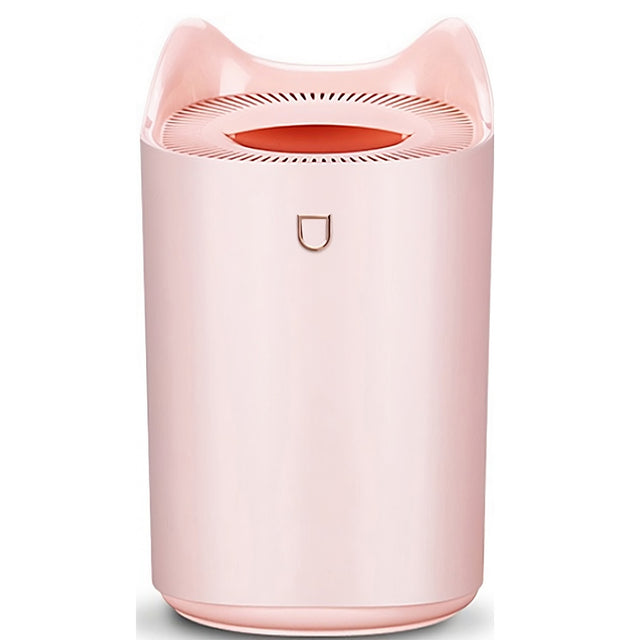 Umidificator cu duza dubla, Vivimall, de capacitate mare 3L, roz - vivimall.ro