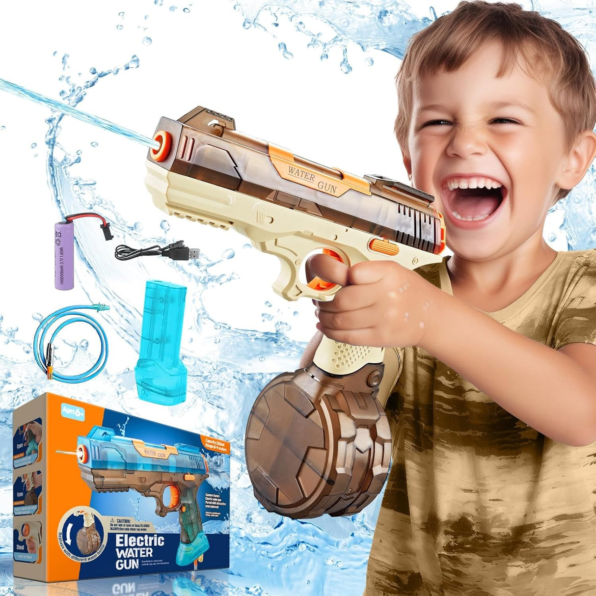 Pistol Electric Apa Cu 2 Rezervoare | PowerJet - vivimall.ro
