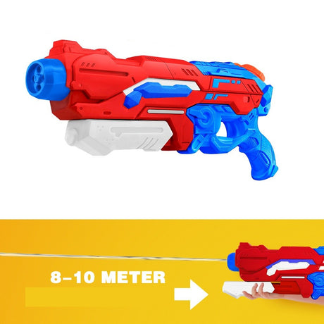 Pistol Cu Apa, +6 Ani, Rezervor 1200 Ml, Din Plastic, 40 X 7 X 20 Cm, Rosu/Albastru - vivimall.ro