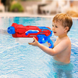 Pistol cu Apa, Vivimall, +6 Ani, Rezervor 1200 ml, din Plastic, 40 x 7 x 20 cm, Rosu/Albastru - vivimall.ro