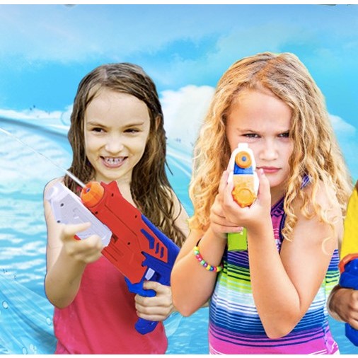 Pistol cu Apa pentru Copii, Rezervor, Pentru Piscina/Plaja, Vivimall, 6ani+,  Bleumarin/Rosu, 300ML - vivimall.ro