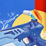 Pistol cu Apa pentru Copii, Vivimall, Rezervor 300ml, Maner de Transport, Pentru Piscina/Plaja, Lungime 31.5 cm, Jucarie Distractiva, 3ani+, Albastru/Alb - vivimall.ro