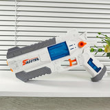 Pistol Manual cu Apa, Vivimall, Jucarie Pistol cu Apa Sigur Pentru Copii, Design Nou S-Shooter Atractiv, 23 x 14.5 cm, Alb - vivimall.ro