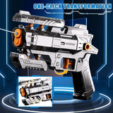 Pistol Manual cu Apa, Vivimall, Jucarie Pistol cu Apa Sigur Pentru Copii, Design Nou S-Shooter Atractiv, 23 x 14.5 cm, Negru Transparent - vivimall.ro