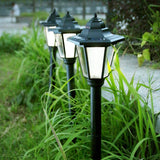 Lampa solara hexagonala de gradina Vivimall, Alb Rece - vivimall.ro