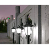 Lampa solara hexagonala de gradina Vivimall, Alb Rece - vivimall.ro