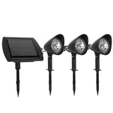 Lampa solara de tip decoratiune pentru gradina, Vivimall, model 3 felinare, alb rece - vivimall.ro