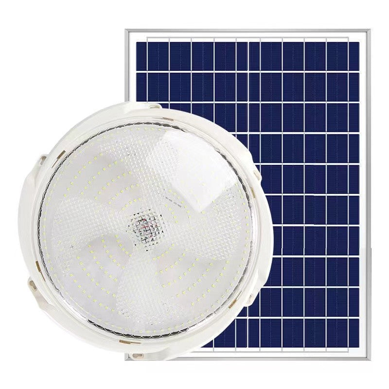 Plafoniera Solara, 150 W, Diametru 280 Mm, Cu Telecomanda, Lungime Prelungitor: 4.6 M, Alb Rece - vivimall.ro