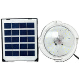 Plafoniera Solara, 30W, Diametru 145Mm, Cu Telecomanda, Lungime Prelungitor 4.6 M, Alb Rece - vivimall.ro
