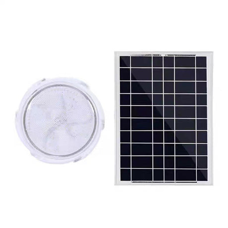 Plafoniera Solara, 30W, Diametru 145Mm, Cu Telecomanda, Lungime Prelungitor 4.6 M, Alb Rece - vivimall.ro