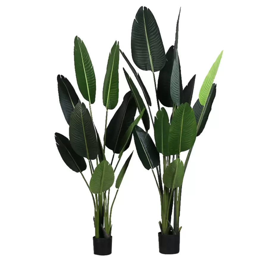 Planta Artificiala Pasarea Paradisului (Strelitzia Nicolai), 16 Frunze, Fara Ghiveci - vivimall.ro