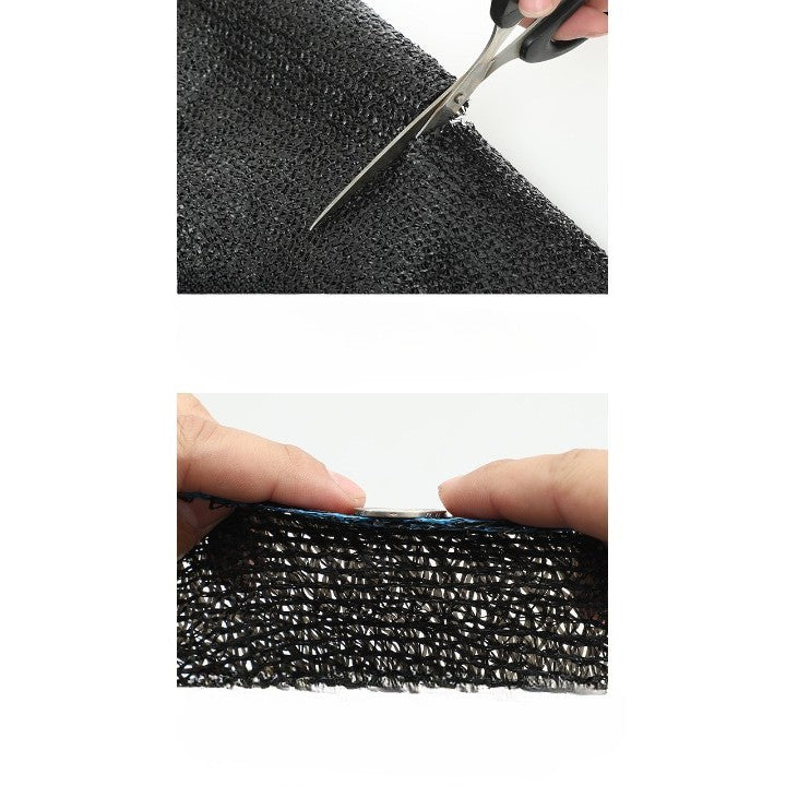 Plasa De Umbrire Neagra, Latime 2 M, Lungime 50 M, Protectie Uv, Grad De Umbrire 50-55% - vivimall.ro