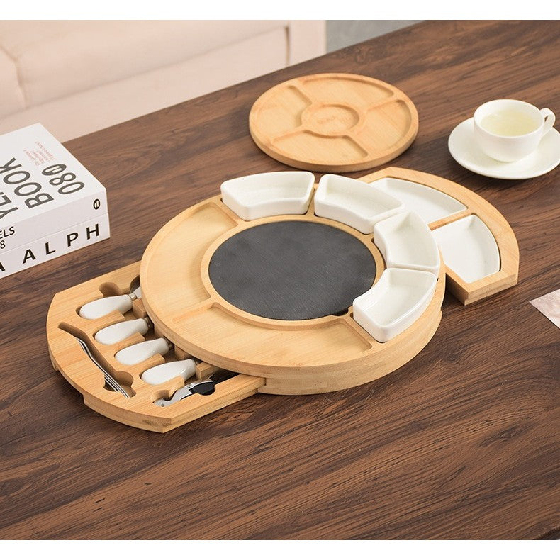Set platou lemn aperitive elegant | CheeseMate - vivimall.ro