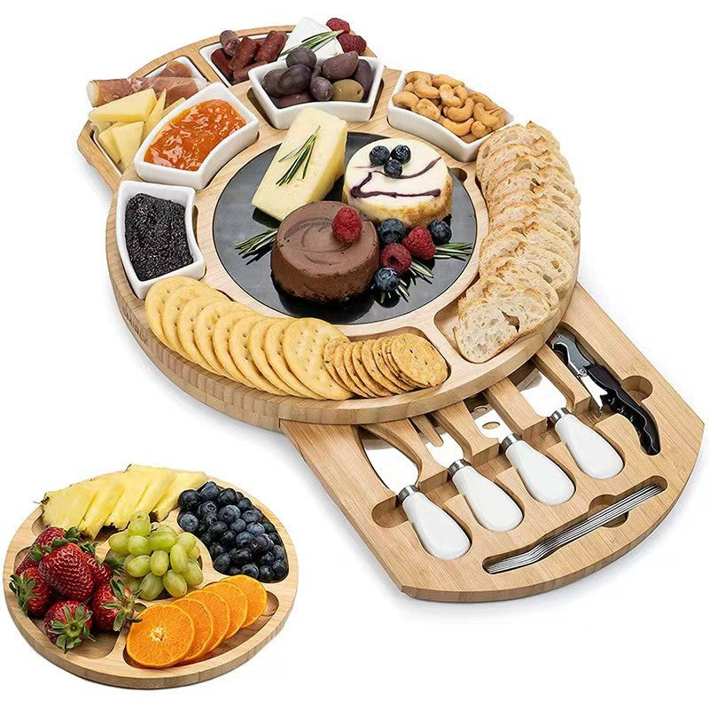 Set platou lemn aperitive elegant | CheeseMate - vivimall.ro