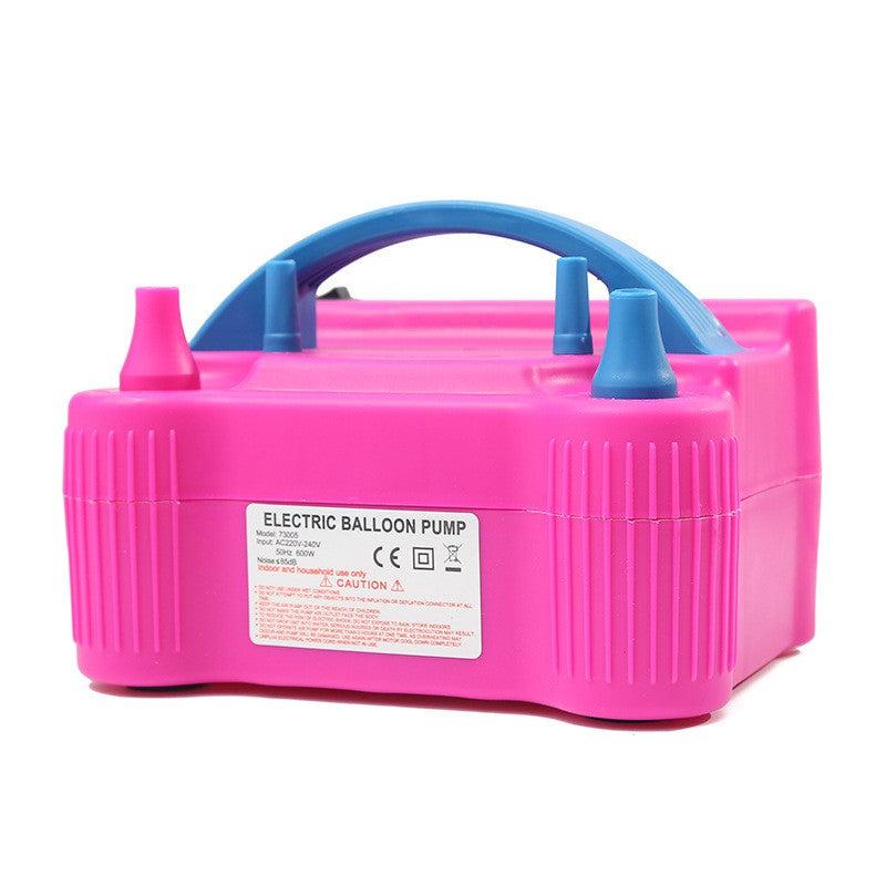 Електрическа помпа за балони, 600 W, розова с