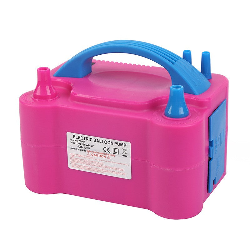 Електрическа помпа за балони, 600 W, розова с
