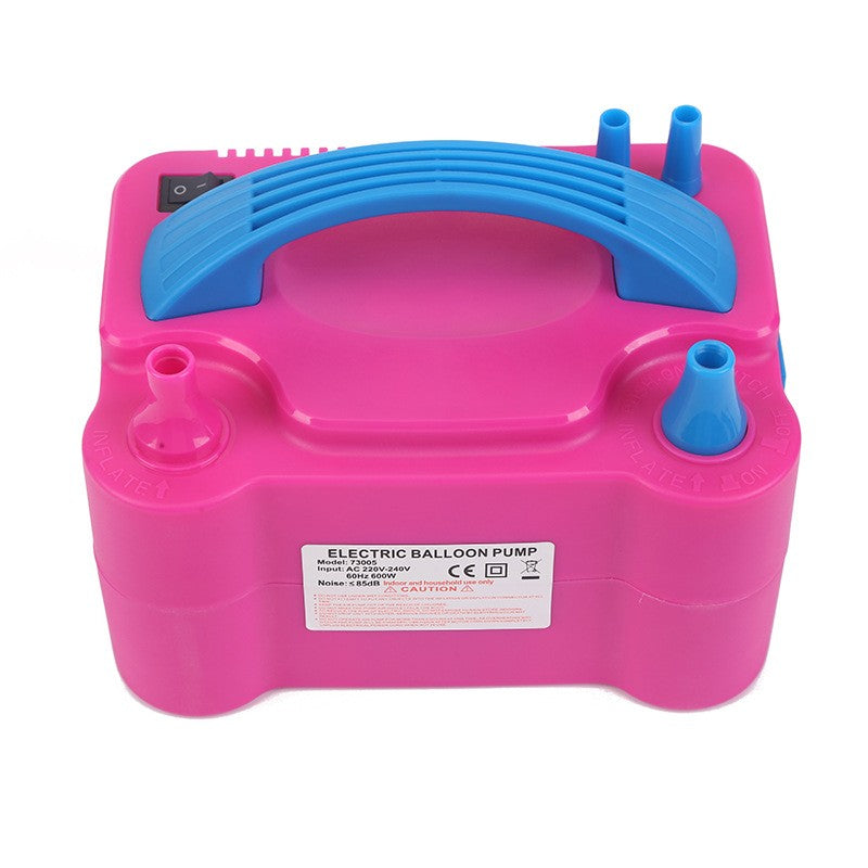 Електрическа помпа за балони, 600 W, розова с
