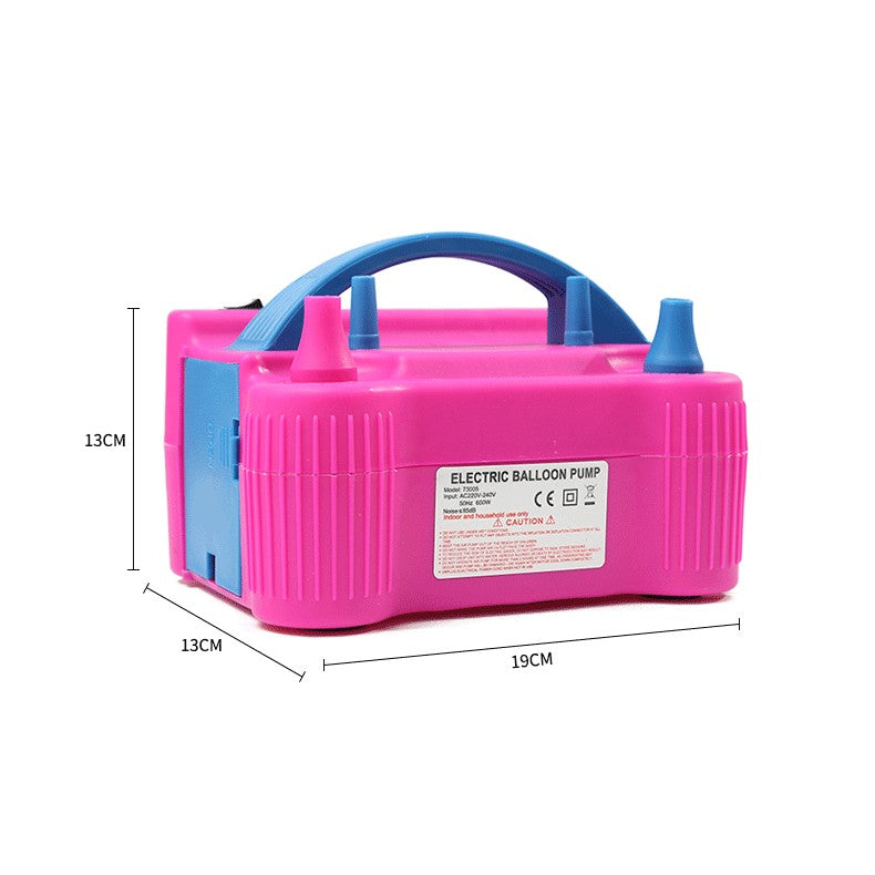 Електрическа помпа за балони, 600 W, розова с