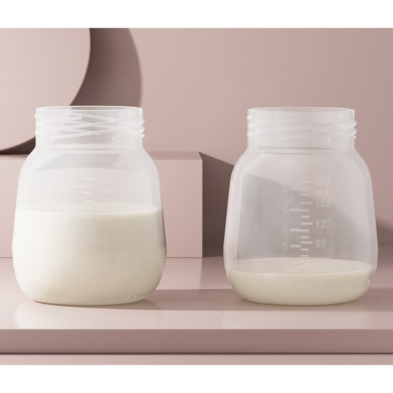 Pompa de San Electrica 2 in 1, Vivimall, cu 2 Biberoane, Capacitate 180 ml, Incarcare USB Tip C, 1200 mAh, 2 Moduri, 9 Viteze, Albastru Transparent - vivimall.ro