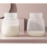 Pompa de San Electrica 2 in 1, Vivimall, cu 2 Biberoane, Capacitate 180 ml, Incarcare USB Tip C, 1200 mAh, 2 Moduri, 9 Viteze, Albastru Transparent - vivimall.ro