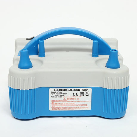 Pompa Electrica de Umflat Baloane, Vivimall, cu Doua Iesiri, 220V, Putere 680W, Accesorii petrecere, Albastru-Gri - vivimall.ro
