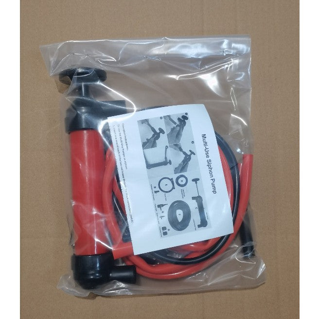 Pompa Manuala pentru Combustibil, Vivimall, Pompa pentru Lichide, din Plastic Rezistent,  Debit 5L per minut, 23 × 20 × 3 cm, 380 gr, Rosu - vivimall.ro