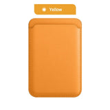 Portofel Flippy MagSafe piele pentru carduri compatibil cu Apple iPhone 12/12 Mini/12 Pro/12 Pro Max,Portocaliu - vivimall.ro